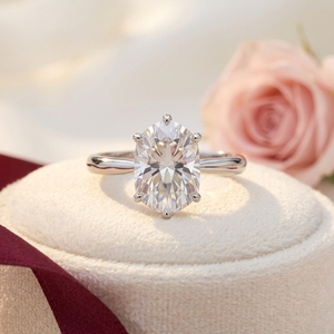 Anillo Minimalista Personalizado con Diamante Cultivado en Laboratorio, Corte Marquesa Holandesa, Platino Pt950, Certificado IGI, Claridad VVS/VS, 5 Gramos, Color Blanco D - Product Image 2