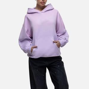 Sweat à capuche personnalisé pour femme, hiver, épaules tombantes, manches longues, pull-over 100 % polaire de qualité supérieure, coupe oversize - Product Image 4