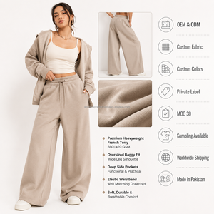 Pantalones Deportivos para Mujer, Personalizados OEM ODM, de Felpa Francesa, para un Estilo Deportivo, Elegante, Premium, Moderno, Cómodo y Acogedor - Product Image 4