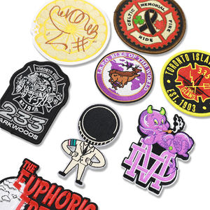 Factory Made Custom <b>Embroidery</b> <b>Patch</b> Fine Stitch Embroidered Badge for Jackets Caps Shirts Bags Clothing Wholesale Iron On Sew - Product Image 6