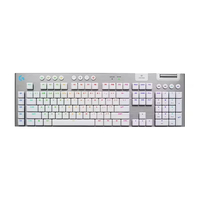Keyboard Gaming Mekanik Nirkabel Logitech G915 X Lightspeed dengan Keycaps PBT Double-Shot RGB Backlit untuk Mac/PC Aluminium