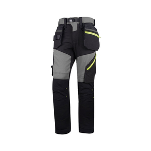 กางเกงนิรภัยผู้ชาย ผ้าฝ้าย 100% คุณภาพดีเยี่ยม สะท้อนแสง Hi Vis Class 2 ไฟ LED กันน้ำ 2 สี หลายกระเป๋า ปรับแต่งได้ - Product Image 1