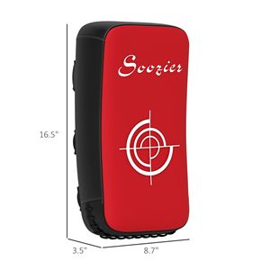 Scudo da Colpo Rosso da 16,5 Pollici per Muay Thai, Pad da Pugilato per Arti Marziali, Karate, Kickboxing, MMA - Unità Singola - Product Image 3