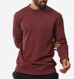 Sudadera Minimalista de Color Sólido para Hombre, Sudadera Cálida de Felpa de Algodón Orgánico Sostenible, Prendas Básicas de Moda Sostenible para Uso Diario - Product Image 5