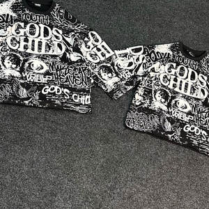 T-shirts personnalisés en coton 220 g/m², t-shirts épais surdimensionnés imprimés DTG, t-shirts pour hommes, vente chaude, motifs personnalisés pour hommes - Product Image 5