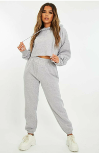 Nuevo Conjunto Deportivo Informal de Invierno para Mujer, Transpirable, de Peso Medio, de Alta Calidad, con Logotipo Personalizado, 100% Algodón - Product Image 5