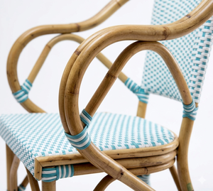 Sillón Doble Bistro Napoli - Silla de Jardín de Ratán y Aluminio al por Mayor - Silla de Comedor de Ratán - Product Image 5