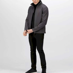 <b>Men's</b> Customizable 100% Polyester Softshell Hooded <b>Jacket</b> Breathable Warm Winter <b>Long</b> Clothing High Street Average - Product Image 1