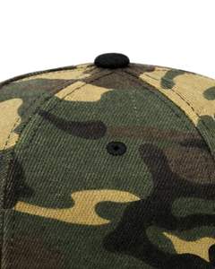 หมวกแก๊ปปีกแบนสีเขียวลายพรางและสีดำ ปรับขนาดได้ ผลิตจากผ้าฝ้าย เหมาะสำหรับทุกเพศ สไตล์สตรีทแวร์ แฟชั่นลำลอง ขายส่ง - Product Image 3