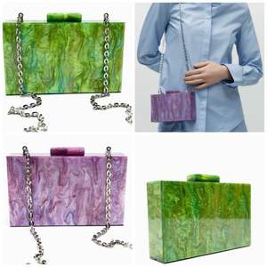 Bolso de Mano de Lujo Ecológico de Resina para Fiestas de Mujeres - Product Image 4