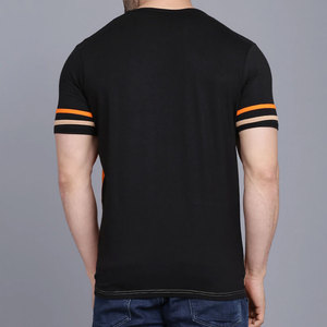 เสื้อยืดลำลองผู้ชายคุณภาพสูง ทอจากผ้าฝ้าย 100% สีสันปรับแต่งได้ น้ำหนักเบา แห้งเร็ว ระบายอากาศดี บริการ OEM ขายส่ง - Product Image 6