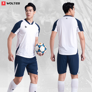 ชุดเสื้อฟุตบอล WOLVES JP พรีเมียม สำหรับผู้ใหญ่ แบบยูนิเซ็กซ์ แห้งเร็ว ระบายอากาศได้ดี พิมพ์ลายแบบ Heat Transfer ผลิตจากโพลีเอสเตอร์ 100% ชุดทีม - Product Image 5