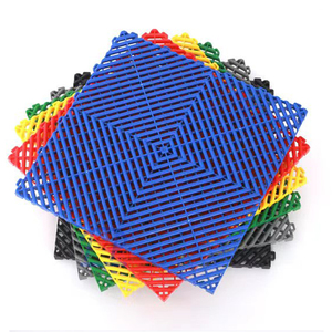 กระเบื้องปูพื้นโรงรถพลาสติก ขนาด 40x40 ซม. หนา 18 มม. สำหรับพื้นที่ซ่อมบำรุงรถยนต์ - Product Image 1