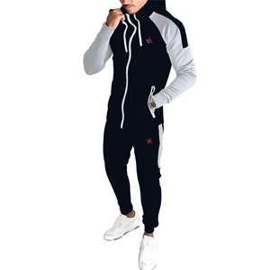 High Quality Custom Logo Suits Stylish Solid Color Blank <b>Plain</b> <b>Tracksuit</b> Jacket Men Sweatsuit Sets for Men - Product Image 5