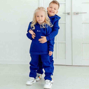 Conjunto de Chándal para Bebés y Niños Pequeños con Logotipo Personalizado, Sudadera y Pantalones de Algodón y Felpa, Conjunto de 2 Piezas, Ropa Infantil al por Mayor - Product Image 1