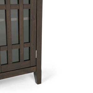 Mobiletto portaoggetti basso Bedford marrone tabacco scuro per soggiorno - Product Image 3