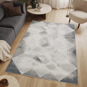Geometrix GC_DIM1009 Grigio 5 piedi 3 pollici X 7 piedi 3 pollici Set di Tappeti - Product Image 2
