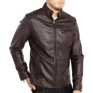 <b>Men's</b> Fashion Fleece Reflective Jacket Canvas Leather Coat with Reflective Material jacket for <b>men</b> - Product Image 3
