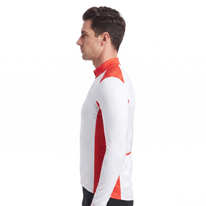 Men's Long Sleeve <b>Cycling</b> Jersey for Road & Mountain Bikes-Custom Sublimation Printed Customized Color & Logo - Product Image 3
