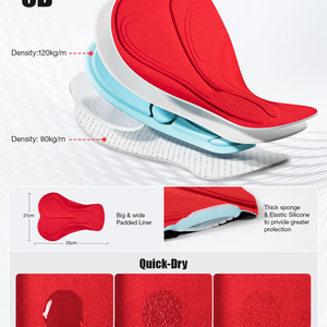 Pantalones Cortos de Ciclismo al por Mayor para Hombre, Tallas Grandes, con Acolchado de Gel, Diseño Antideslizante en las Piernas, para Ciclismo de Carretera y Bicicleta - Product Image 5