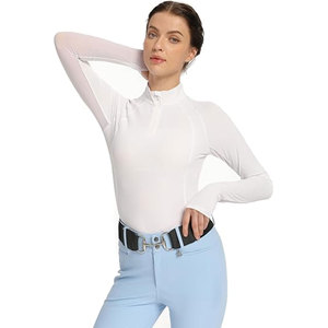 Ropa Ecuestre de Venta Caliente, Camisetas de Manga Larga con Diseño Personalizado para Mujer, Camisa de Competición para Montar a Caballo - Product Image 6
