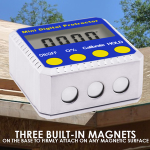 Medidor de Ángulos Digital con Base Magnética y Pantalla LCD |   Inclinómetro Portátil para Mecanizado y Carpintería - Transportador de Ángulos de Alta Precisión - Product Image 5