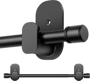 Tringles à rideaux extensibles sans perçage, idéales pour les locataires, petites tringles pour rideaux légers - Product Image 2