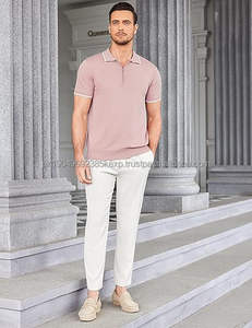 Camiseta Polo Personalizada para Hombre, Corte Ajustado, Cierre Frontal de 14 Puntos, Ropa Deportiva de Golf, Camiseta Polo de Golf, 100% Algodón, Camiseta de Alta Calidad - Product Image 2