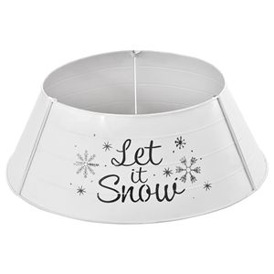 Gonna in Ferro Battuto Artigianale a Forma di Fiocco di Neve per Collare Albero di Natale da 26 Pollici, Bianca, per Decorazioni Domestiche e Feste - Product Image 1