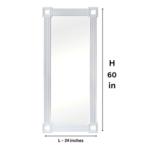 Espejo Decorativo de Pared de Madera Tallada, Espejo de Madera Sintética Moderno para Sala de Estar, Espejo Decorativo para Sala de Estar y Baño - Product Image 6