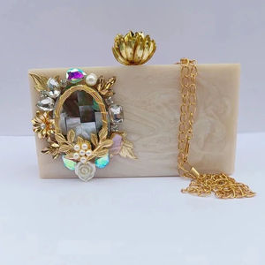 Bolso de Mano de Acrílico de Diseño para Mujer, Elegante Bolso de Hombro para Novia, Accesorio de Moda con Estilo para Bodas y Fiestas - Product Image 5