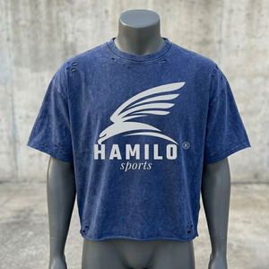 T-shirt de sport surdimensionné pour homme à faible MOQ, impression sérigraphique personnalisée du logo, 100 % coton respirant, séchage rapide, meilleur prix - Product Image 2