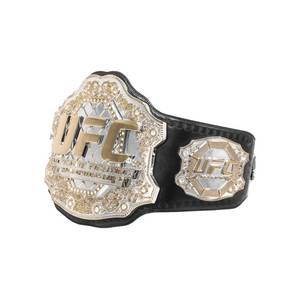 Ceintures de championnat de lutte UFC poids lourd, sangle en cuir véritable, plaques en zinc de 4 mm, taille adulte, 50 pouces - Product Image 2