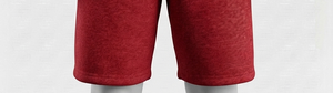 Shorts Bermuda Homme en Coton Rouge avec Cordon de Serrage, Couleur Unie, Décontracté, Taille Mi-Haute, Tricoté, Respirant, Coupe Classique - Product Image 2