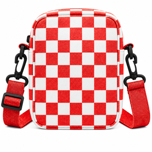 Custom Delta Sigma Theta Sorority Crossbody <b>Bag</b> with Embroidered Logo Front red <b>White</b> button Closure Casual Daily use for Female - Product Image 3