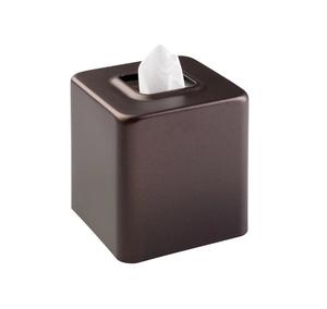 Cubierta para Caja de Pañuelos de Metal Color Bronce, Diseño Único, Organizador de Papel para Hogar, Oficina, Sala de Estar, Escritorio - Product Image 1