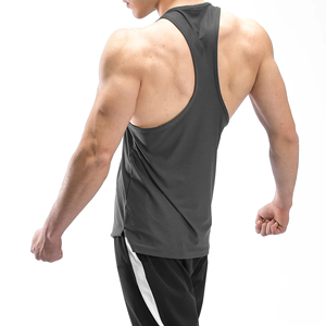 Débardeur Homme Uni Respirant Personnalisé Col Rond Sans Manches Décontracté pour Entraînement et Gym – Vente en Gros - Product Image 5