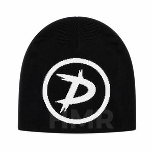 HMR Sisterhood Brotherhood Factory Direct Customized Embroidered Waffle Knitted Skull Cap Winter Beanie for Street Style - Product Image 1