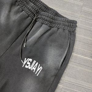 Customized Flare Pants Women Casual Loose Fit Elastic Waist Full Length Knitted Solid Color With Logo Autumn Wear - Product Image 2