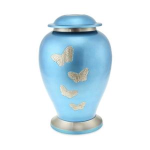 Urna Funeraria de Latón Estilo Pájaros Voladores para Adultos, Artesanía, Urnas para Guardar Cenizas, Suministros Funerarios, Urna Conmemorativa para Cenizas Humanas, Negra - Product Image 4