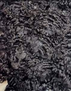 Extensiones de cabello humano rizado Natural de alta calidad Paquetes vírgenes sin procesar Grueso Brillante Suave Doble trama Premium al por mayor - Product Image 3