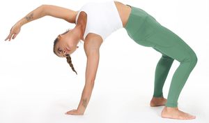 Leggings de yoga taille haute sans couture, pantalon de sport sculptant, coupe ajustée, vêtements de sport pour femme, couleur unie, collants de fitness - Product Image 5