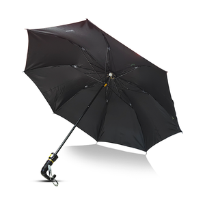 Paraguas Plegable Negro Sharkk Panna 55 2 en 1 para Hombre y Mujer, Paraguas de Viaje Ligero y Compacto con Estructura de Acero - Product Image 2