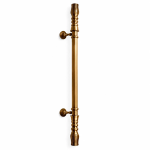 CAIRO CREST Modern Brass Door <b>Handle</b> Antique Gold Finish Luxury Decorative Pull <b>Handle</b> Premium Interior Exterior Door Hardware - Product Image 1