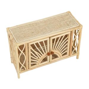 Armario de Almacenamiento para Muñecas American Girl de Mimbre, Venta al Por Mayor, Directo de Fábrica, Armario Miniatura Hecho a Mano, Organizador de Juguetes para Niños - Product Image 1