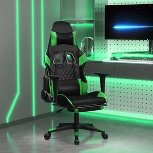 เก้าอี้เล่นเกมสีดำและสีเขียว - Product Image 1