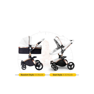 Cochecito de bebé de lujo de alta gama con características de seguridad avanzadas - Product Image 6