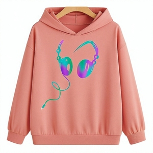 Sudadera con Capucha Personalizada para Mujer, 100% Algodón, Resistente al Viento, Color Sólido, Cuello Redondo, Diseño Clásico, Manga Larga, Suave, Casual, Lavada - Product Image 6