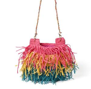 Bolso de Rafia Bohemio Vintage de Moda 2026 para Mujer, Ecológico, Ligero, con Asa de Cuero, Tamaño Personalizado, para Uso Diario, Casual y Viajes - Product Image 1