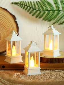Portavelas LED Blanco, Luz de Vela sin Llama con Anillo de Metal para Decoración del Hogar - Product Image 1